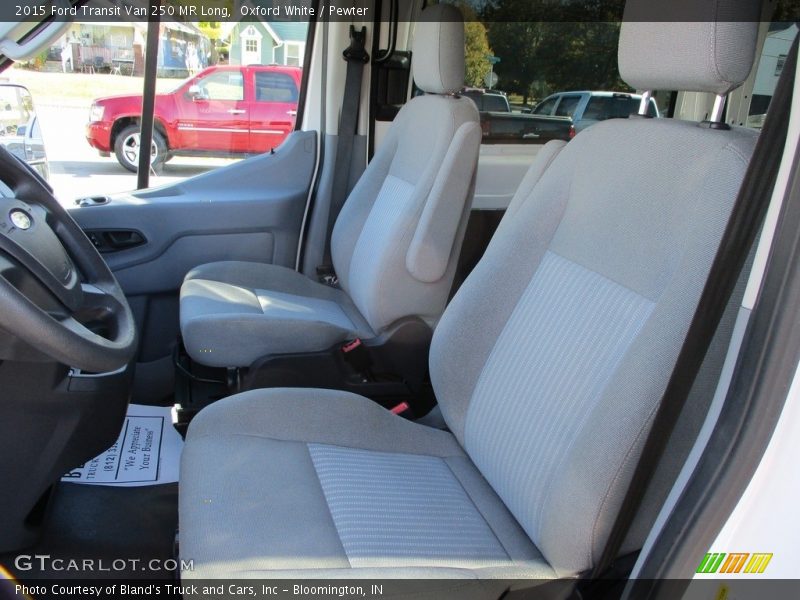 Oxford White / Pewter 2015 Ford Transit Van 250 MR Long