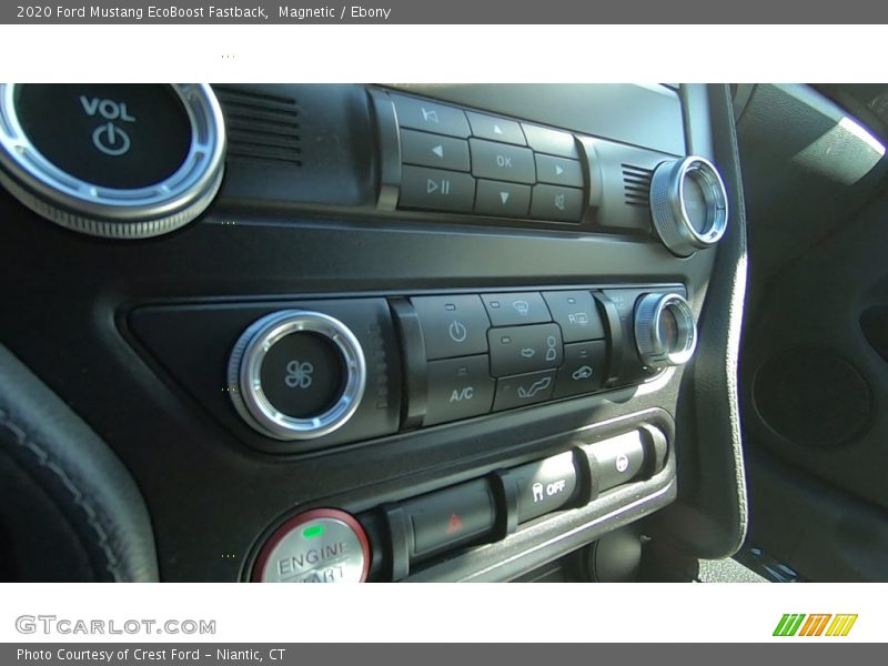Controls of 2020 Mustang EcoBoost Fastback