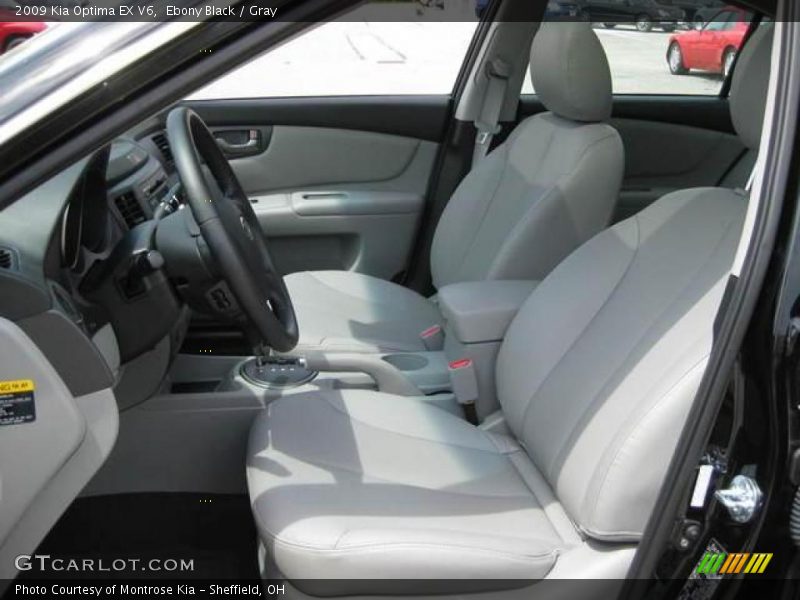 Ebony Black / Gray 2009 Kia Optima EX V6