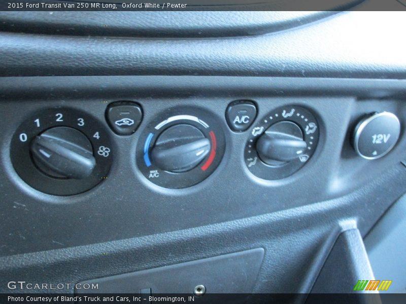 Oxford White / Pewter 2015 Ford Transit Van 250 MR Long