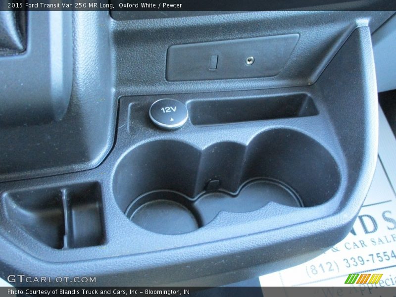 Oxford White / Pewter 2015 Ford Transit Van 250 MR Long