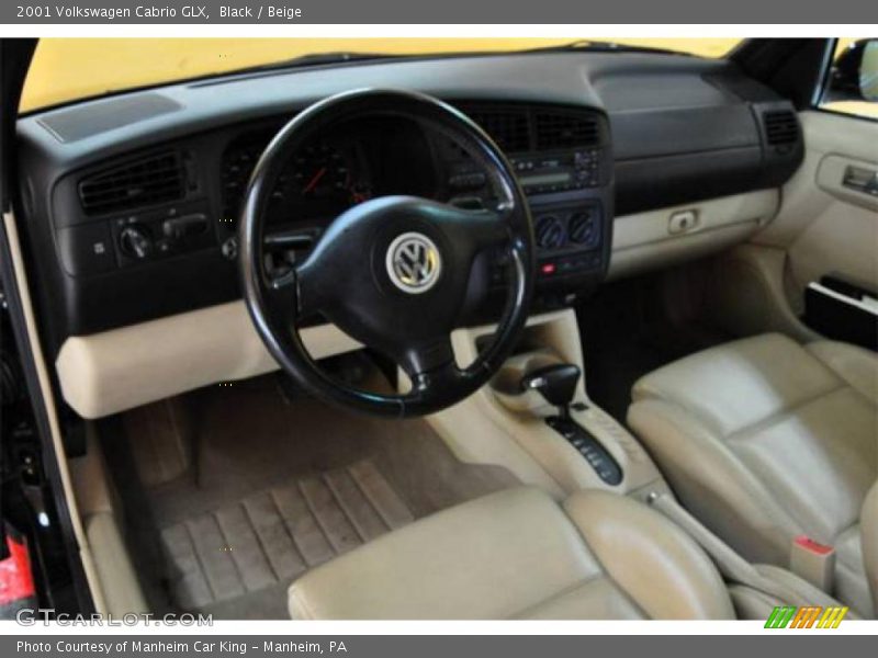 Black / Beige 2001 Volkswagen Cabrio GLX