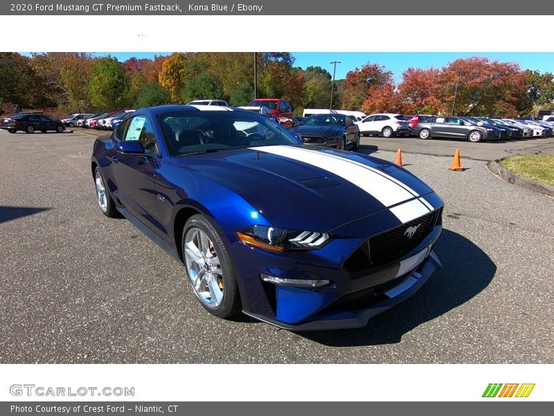 Front 3/4 View of 2020 Mustang GT Premium Fastback