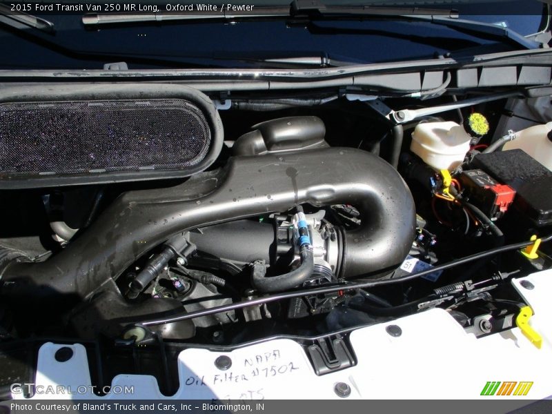 Oxford White / Pewter 2015 Ford Transit Van 250 MR Long