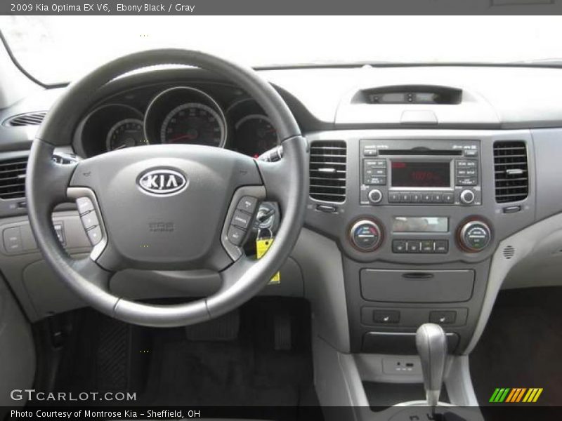 Ebony Black / Gray 2009 Kia Optima EX V6