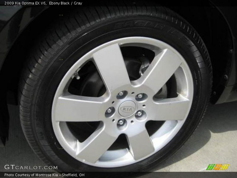 Ebony Black / Gray 2009 Kia Optima EX V6