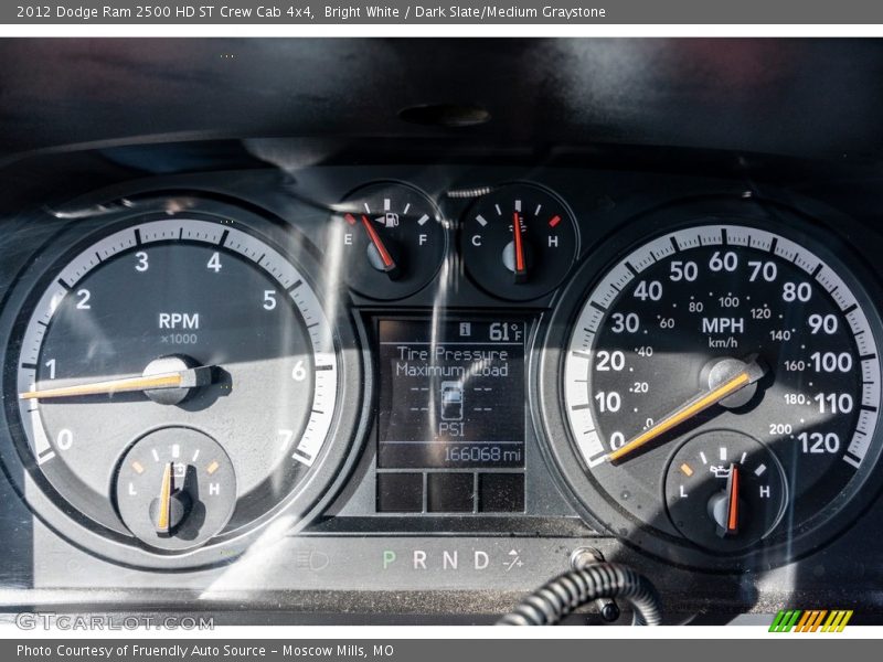 Bright White / Dark Slate/Medium Graystone 2012 Dodge Ram 2500 HD ST Crew Cab 4x4