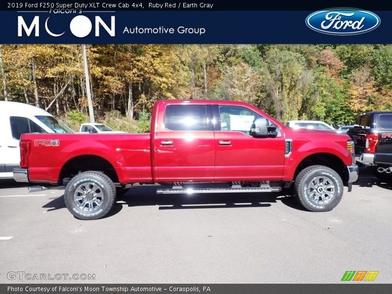 Ruby Red / Earth Gray 2019 Ford F250 Super Duty XLT Crew Cab 4x4