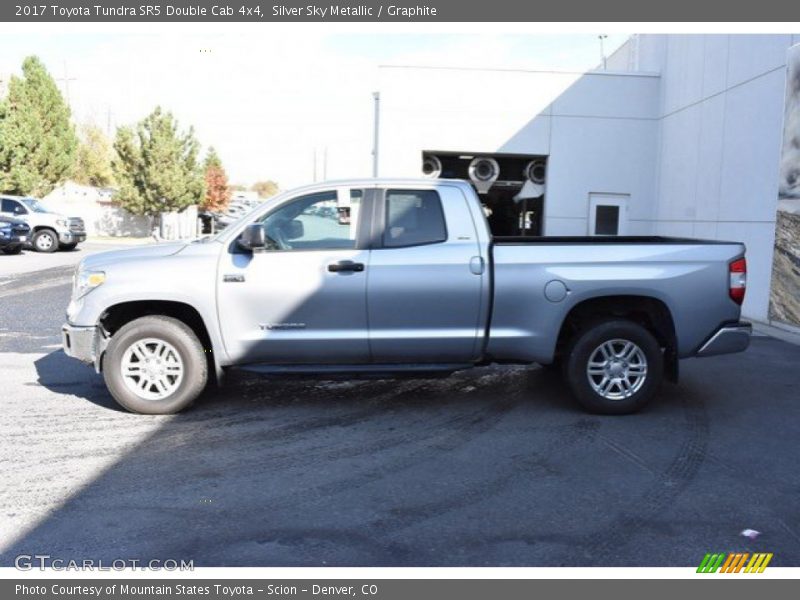 Silver Sky Metallic / Graphite 2017 Toyota Tundra SR5 Double Cab 4x4