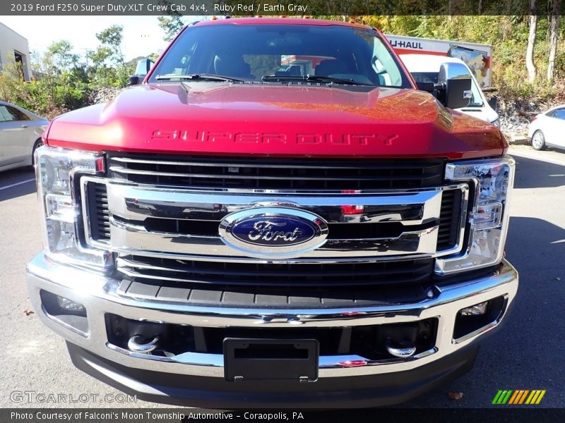 Ruby Red / Earth Gray 2019 Ford F250 Super Duty XLT Crew Cab 4x4