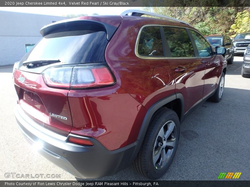 Velvet Red Pearl / Ski Gray/Black 2020 Jeep Cherokee Limited 4x4