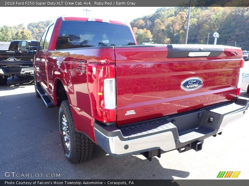 Ruby Red / Earth Gray 2019 Ford F250 Super Duty XLT Crew Cab 4x4