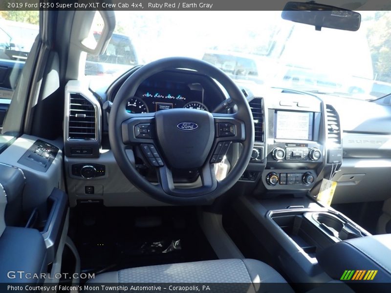 Ruby Red / Earth Gray 2019 Ford F250 Super Duty XLT Crew Cab 4x4