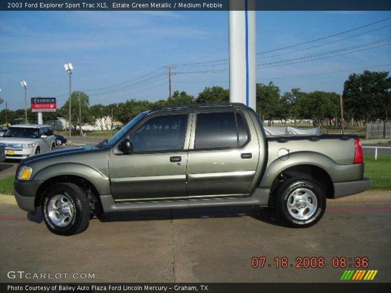 Estate Green Metallic / Medium Pebble 2003 Ford Explorer Sport Trac XLS