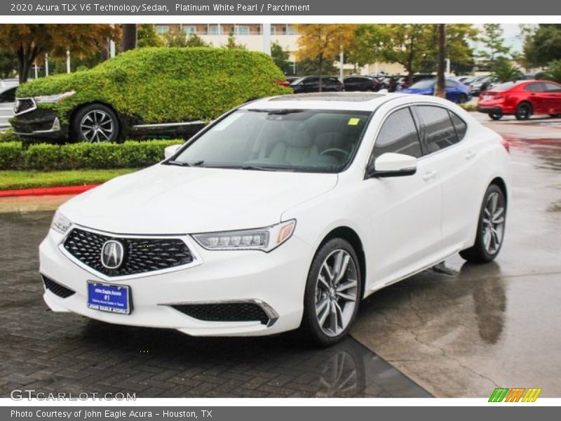 Platinum White Pearl / Parchment 2020 Acura TLX V6 Technology Sedan