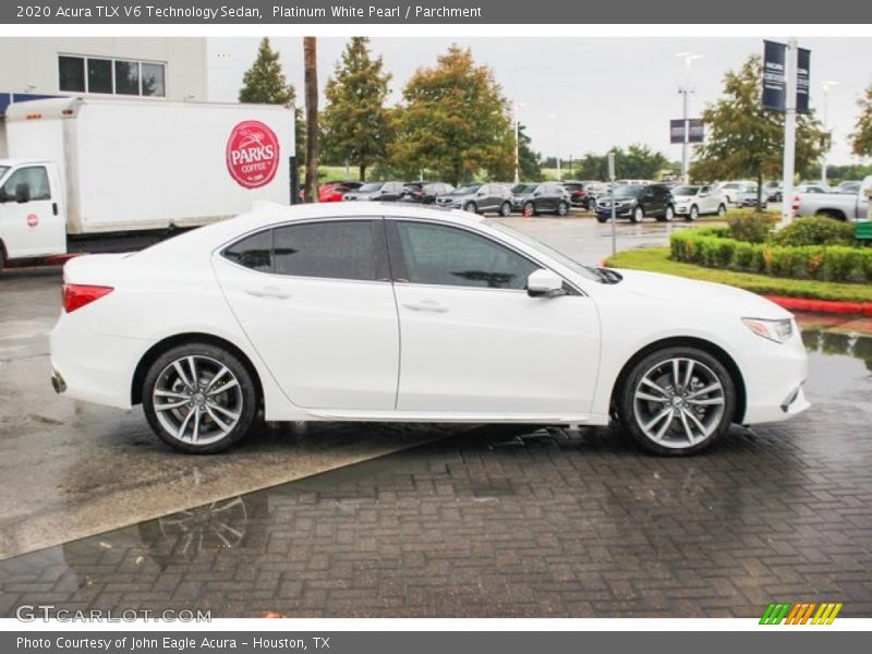 Platinum White Pearl / Parchment 2020 Acura TLX V6 Technology Sedan