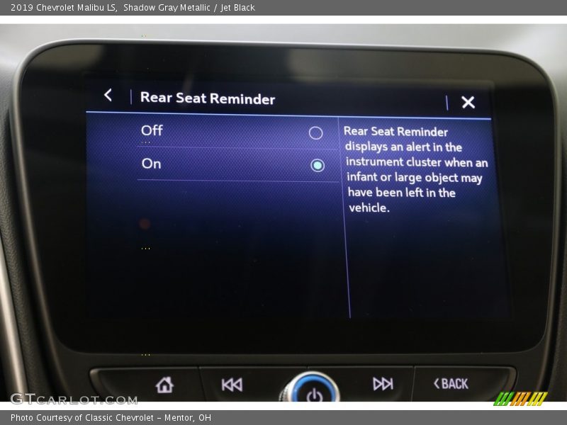 Shadow Gray Metallic / Jet Black 2019 Chevrolet Malibu LS