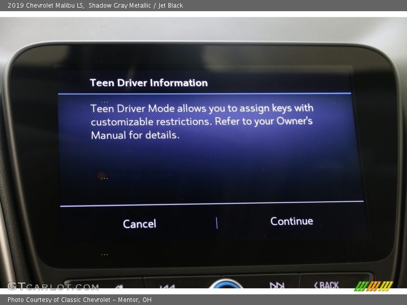 Shadow Gray Metallic / Jet Black 2019 Chevrolet Malibu LS