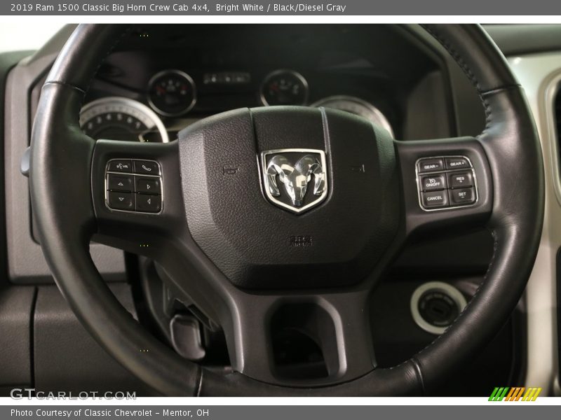 Bright White / Black/Diesel Gray 2019 Ram 1500 Classic Big Horn Crew Cab 4x4