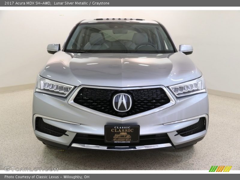 Lunar Silver Metallic / Graystone 2017 Acura MDX SH-AWD