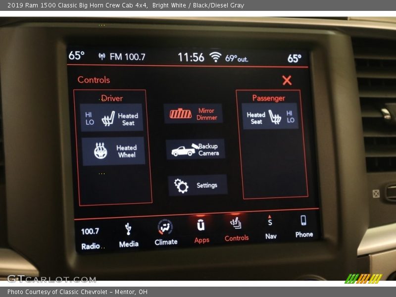 Bright White / Black/Diesel Gray 2019 Ram 1500 Classic Big Horn Crew Cab 4x4