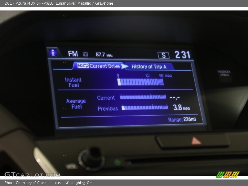 Lunar Silver Metallic / Graystone 2017 Acura MDX SH-AWD