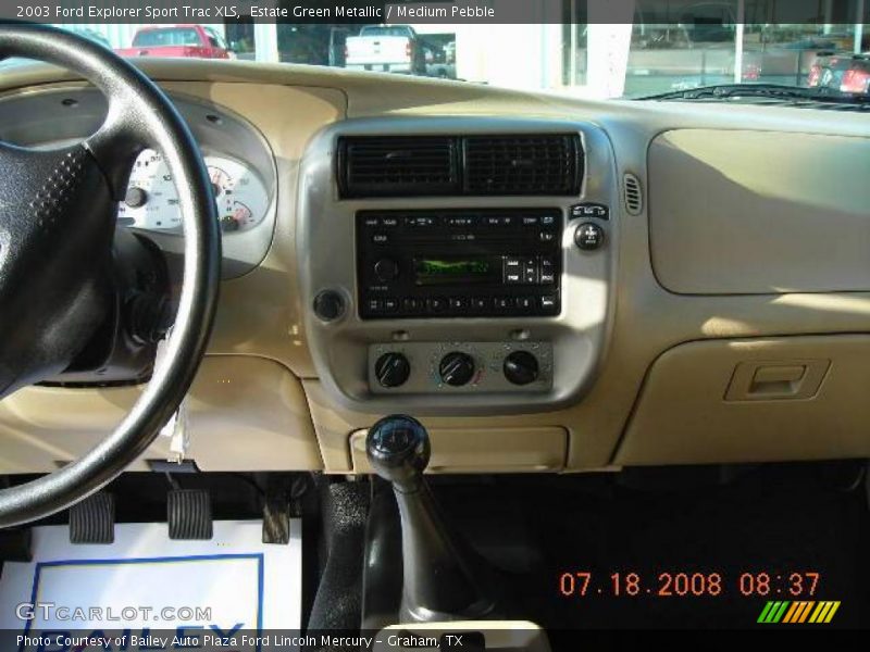 Estate Green Metallic / Medium Pebble 2003 Ford Explorer Sport Trac XLS