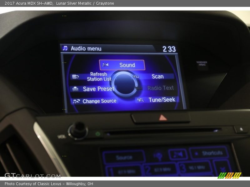 Lunar Silver Metallic / Graystone 2017 Acura MDX SH-AWD