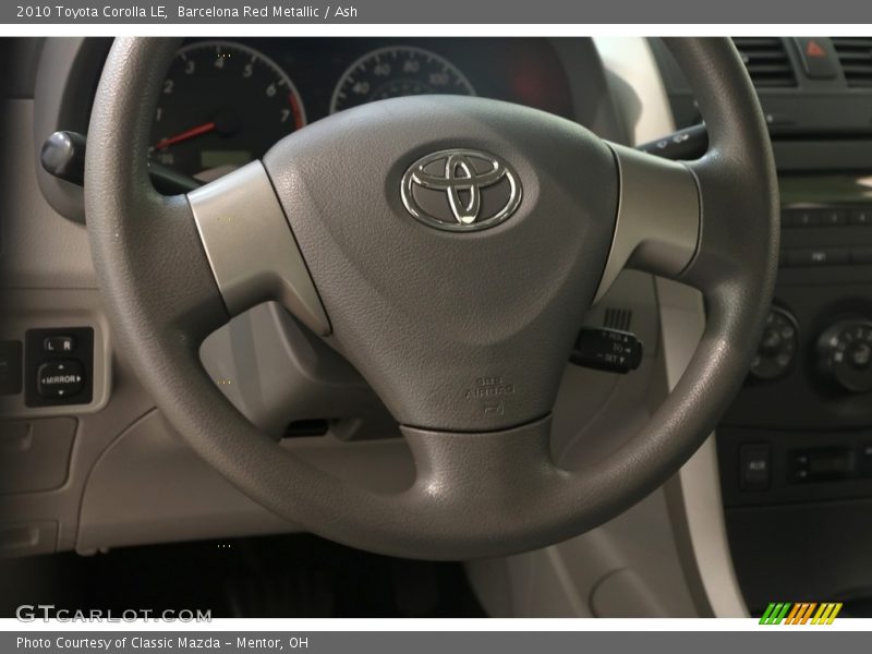 Barcelona Red Metallic / Ash 2010 Toyota Corolla LE