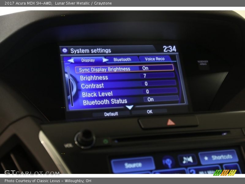 Lunar Silver Metallic / Graystone 2017 Acura MDX SH-AWD