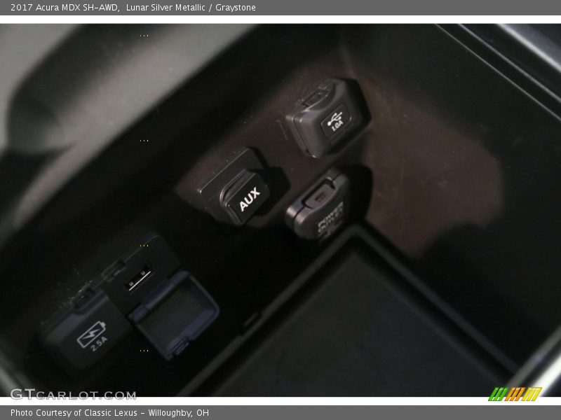 Lunar Silver Metallic / Graystone 2017 Acura MDX SH-AWD