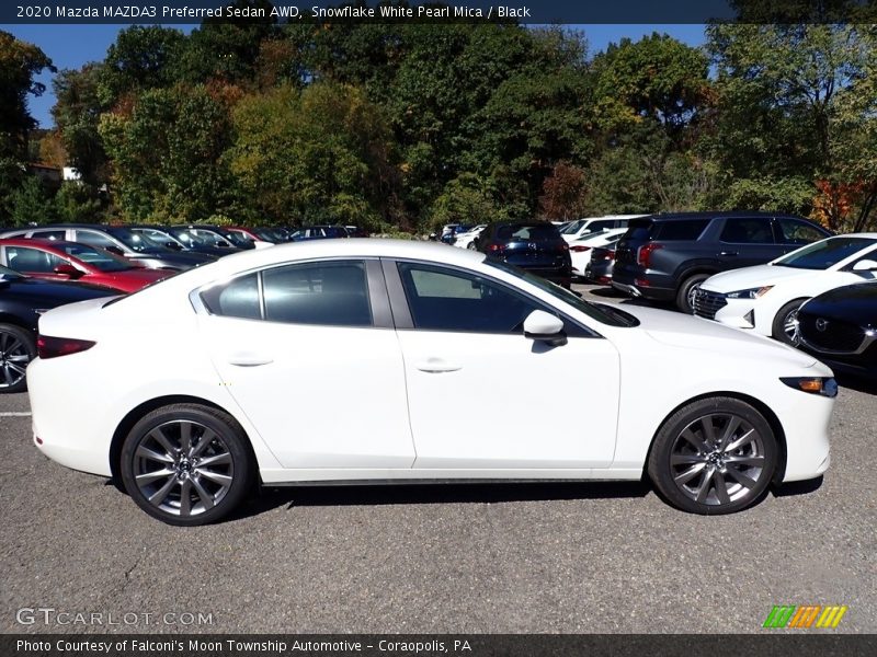 Snowflake White Pearl Mica / Black 2020 Mazda MAZDA3 Preferred Sedan AWD