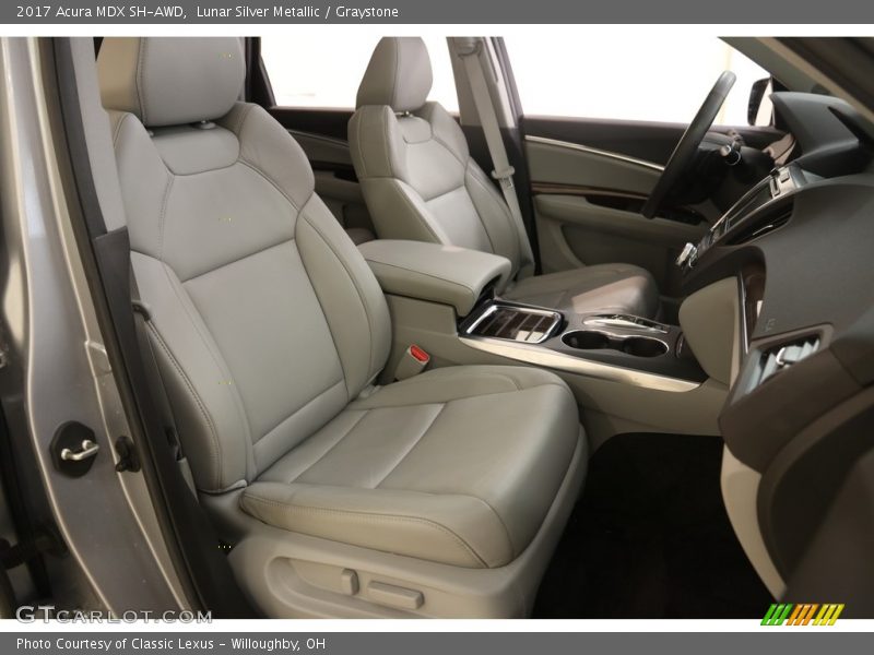 Lunar Silver Metallic / Graystone 2017 Acura MDX SH-AWD