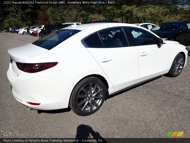 Snowflake White Pearl Mica / Black 2020 Mazda MAZDA3 Preferred Sedan AWD