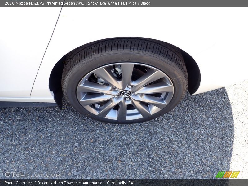 Snowflake White Pearl Mica / Black 2020 Mazda MAZDA3 Preferred Sedan AWD