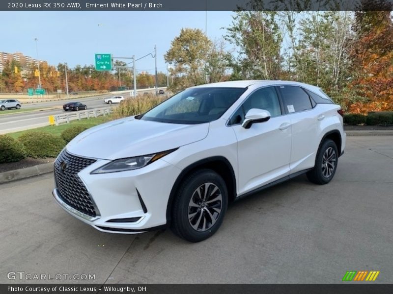 Eminent White Pearl / Birch 2020 Lexus RX 350 AWD