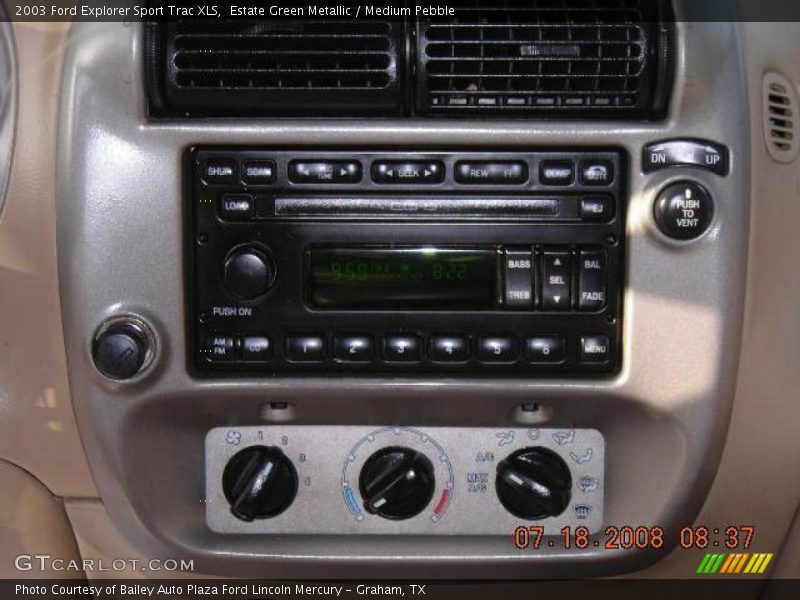 Estate Green Metallic / Medium Pebble 2003 Ford Explorer Sport Trac XLS