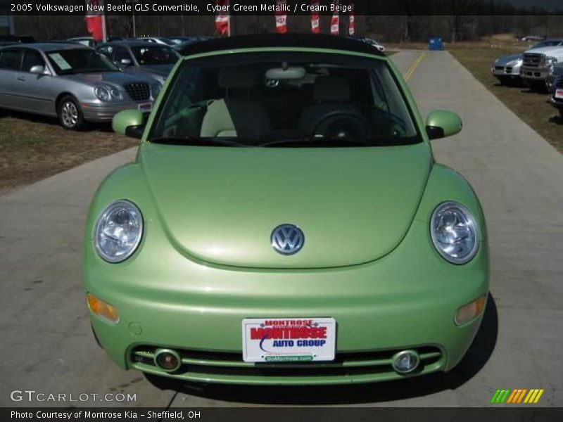 Cyber Green Metallic / Cream Beige 2005 Volkswagen New Beetle GLS Convertible