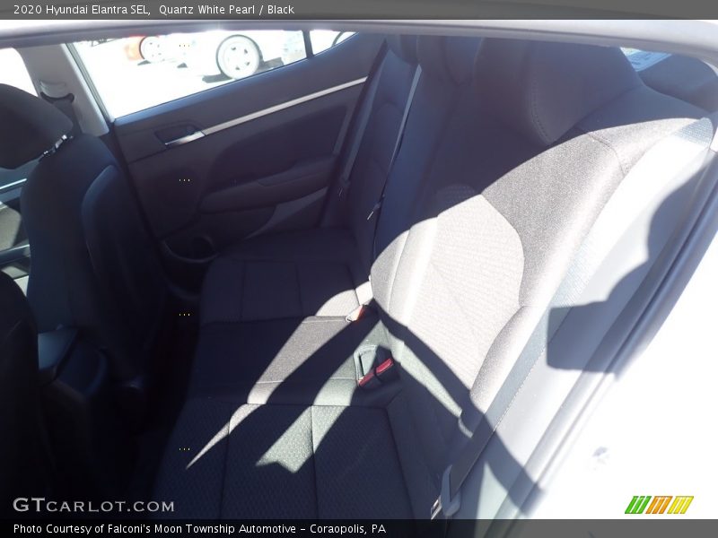 Quartz White Pearl / Black 2020 Hyundai Elantra SEL