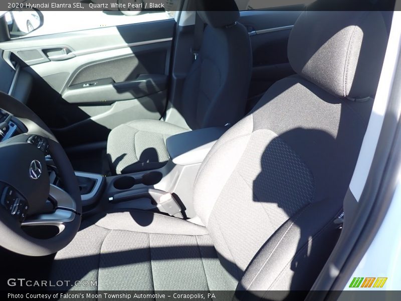 Quartz White Pearl / Black 2020 Hyundai Elantra SEL