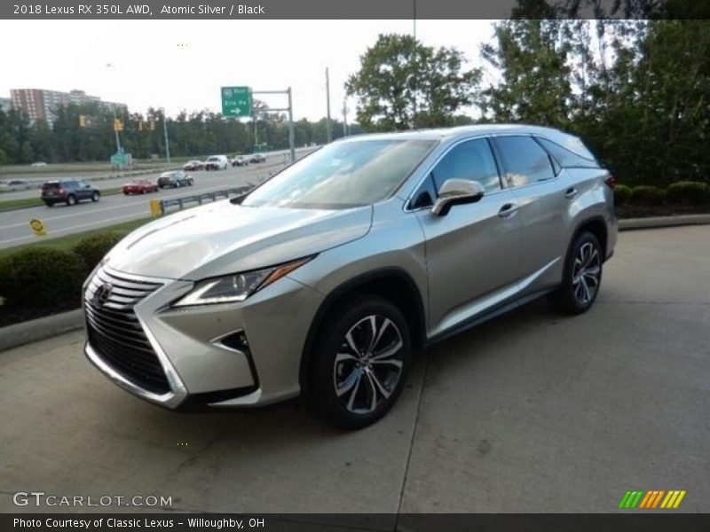 Atomic Silver / Black 2018 Lexus RX 350L AWD