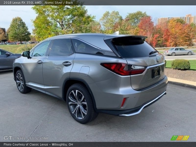 Atomic Silver / Black 2018 Lexus RX 350L AWD