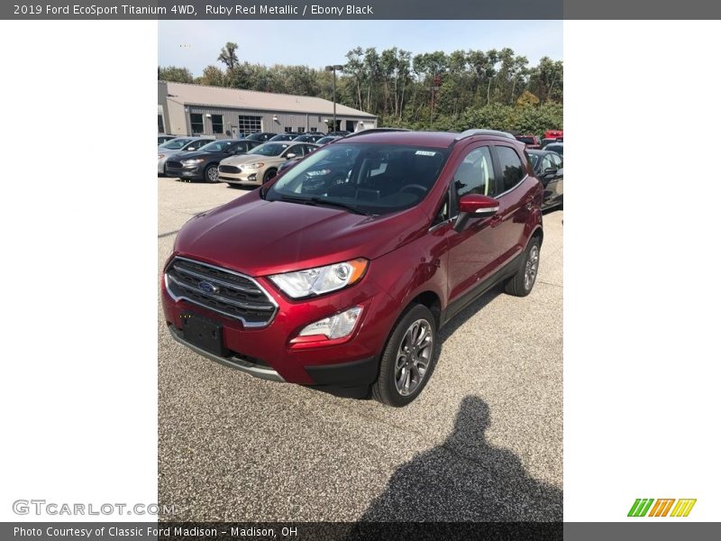 Ruby Red Metallic / Ebony Black 2019 Ford EcoSport Titanium 4WD