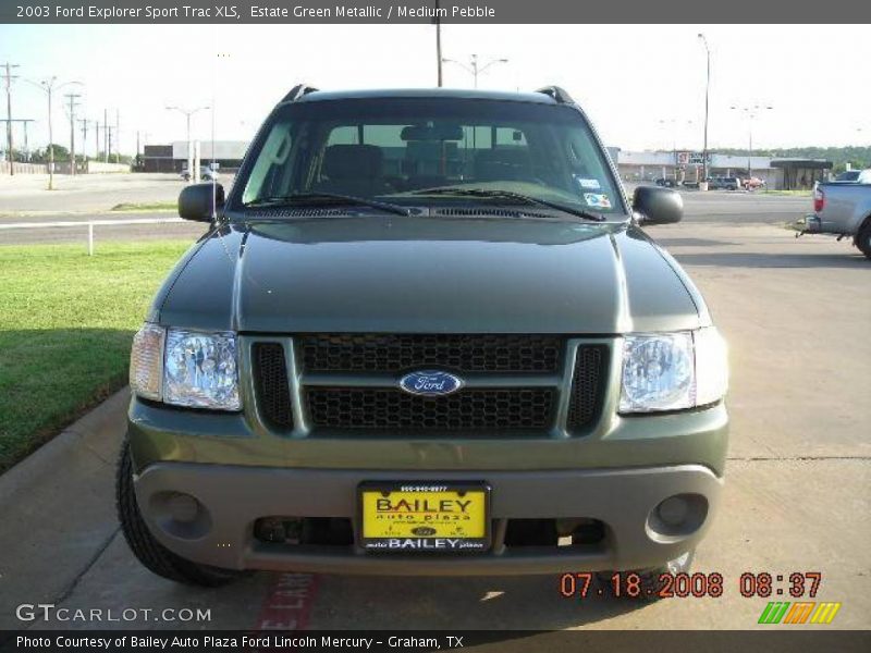 Estate Green Metallic / Medium Pebble 2003 Ford Explorer Sport Trac XLS