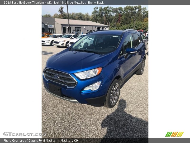 Lightning Blue Metallic / Ebony Black 2019 Ford EcoSport Titanium 4WD
