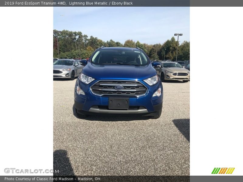 Lightning Blue Metallic / Ebony Black 2019 Ford EcoSport Titanium 4WD