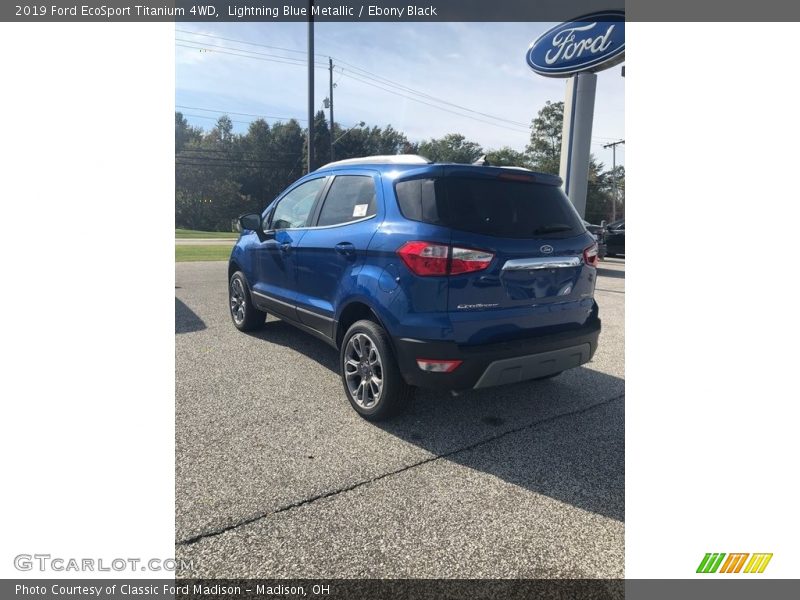Lightning Blue Metallic / Ebony Black 2019 Ford EcoSport Titanium 4WD