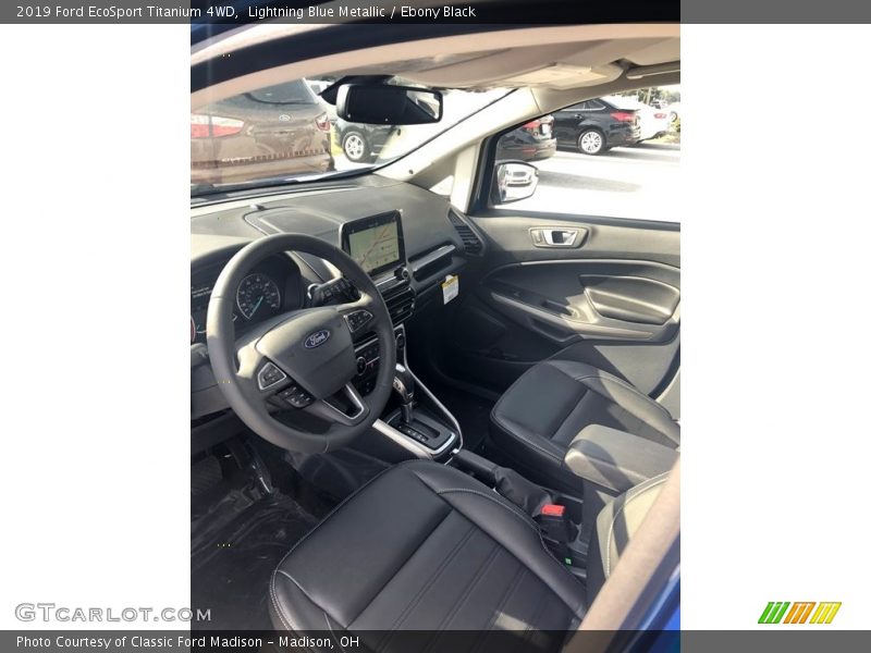 Lightning Blue Metallic / Ebony Black 2019 Ford EcoSport Titanium 4WD