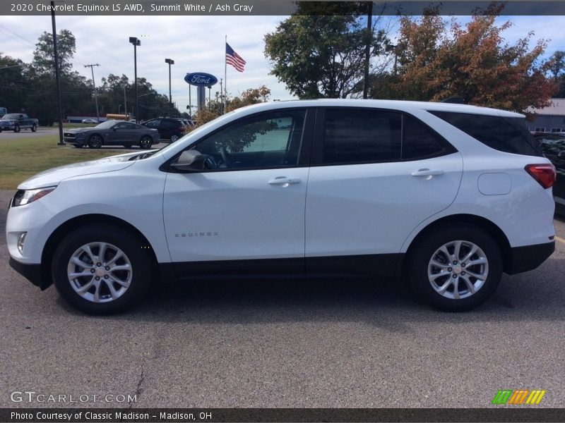 Summit White / Ash Gray 2020 Chevrolet Equinox LS AWD