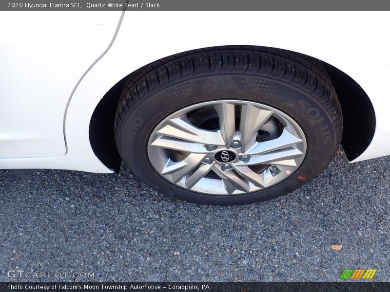 Quartz White Pearl / Black 2020 Hyundai Elantra SEL